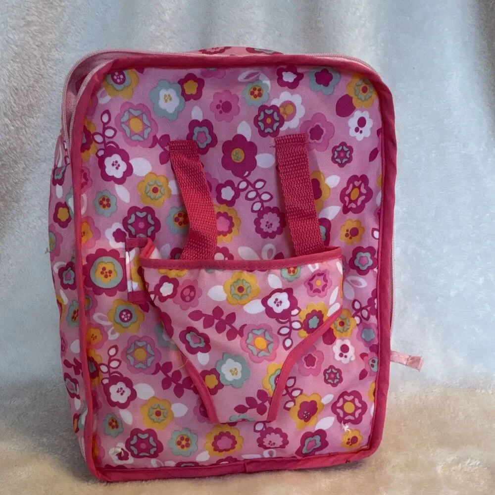 You & Me Child’s Doll Backpack Adjustable Straps doll harness and Inside Storage